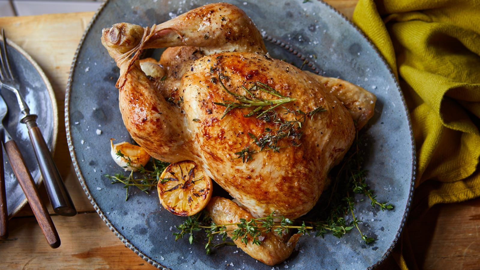 Homemade Herb Roasted Whole Chicken
