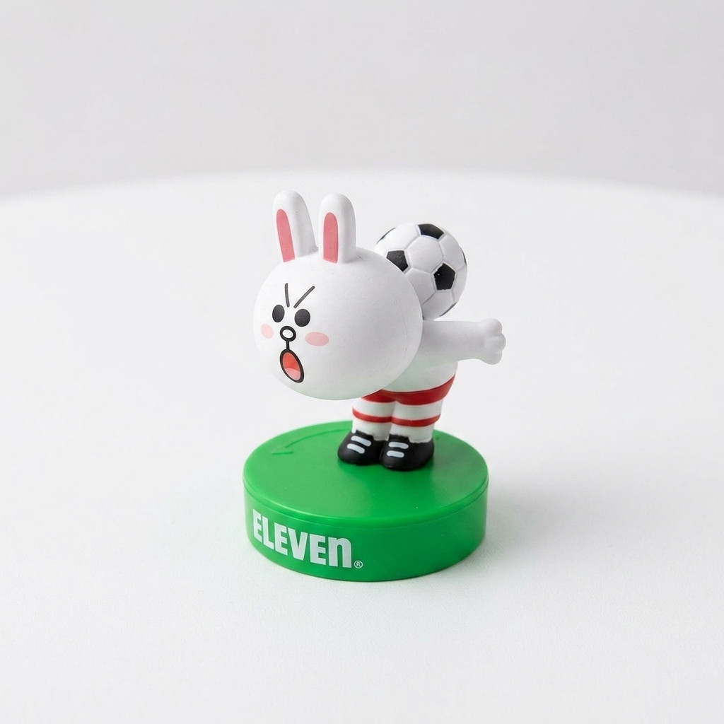 Line Friends Cony Soccer Player Collectible Figurine