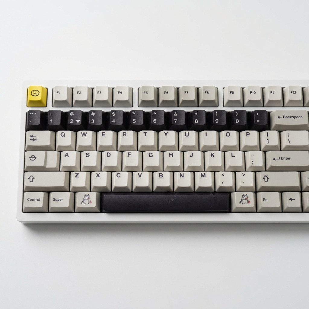 Mechanical Keyboard with Custom Keycaps